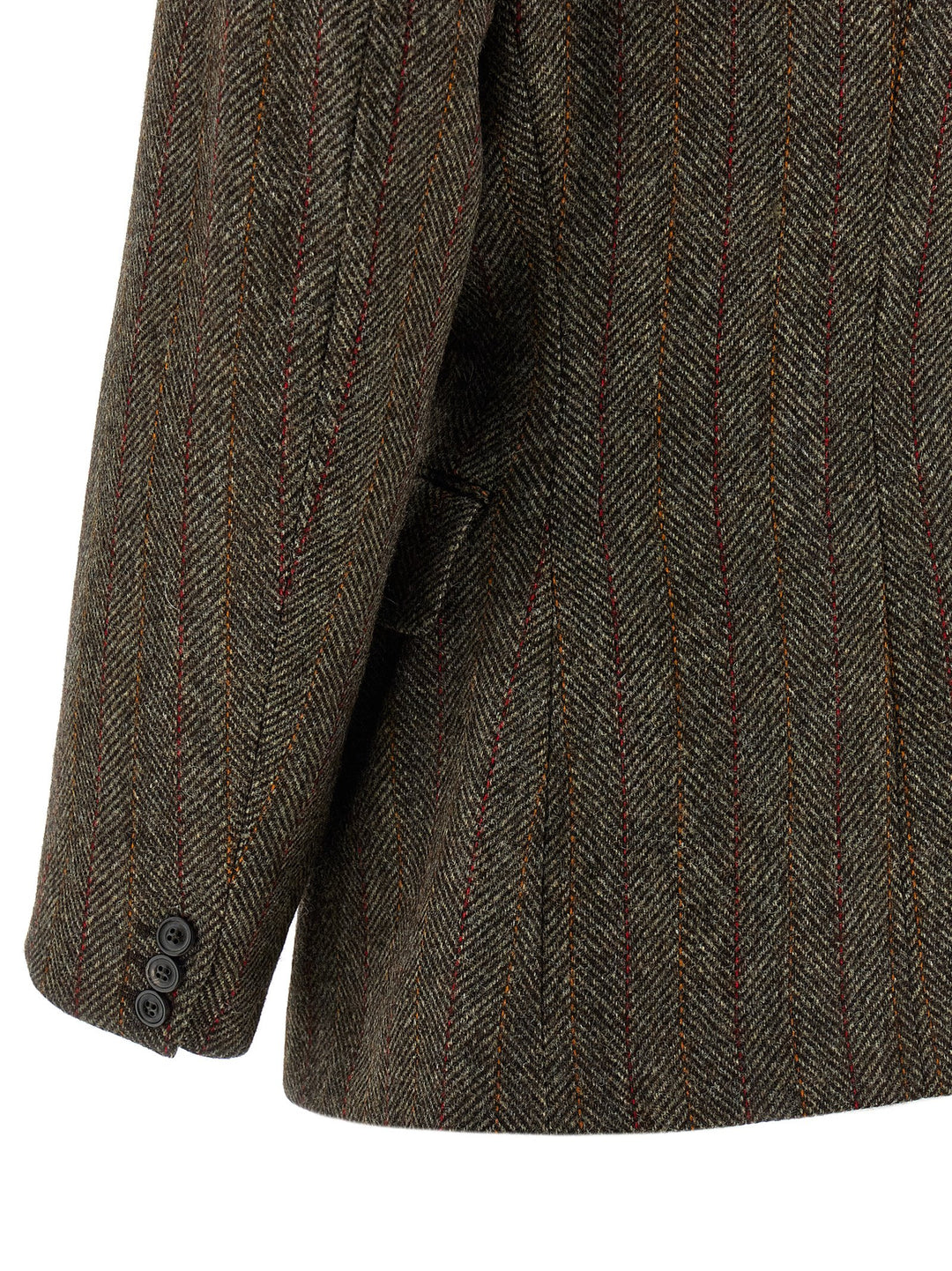 Maison Margiela Tweed Blazer BlazerS - Brown | 06fc2d349abd517f0d1dfa0c1ee88a90edcead26