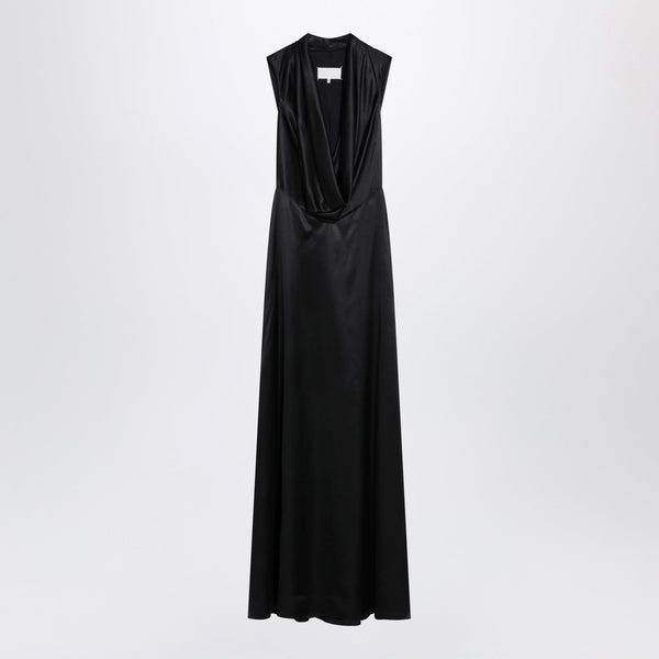 Long Black Viscose Dress