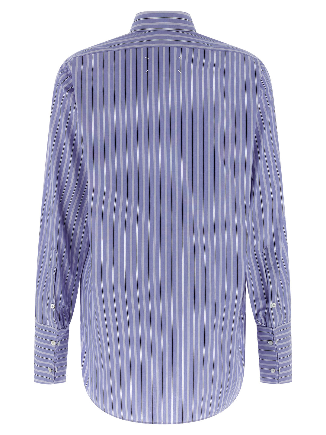 Maison Margiela Striped Cotton Shirt Shirt and Blouse - Light Blue | 6fa6ab16469ce69c3df001fc01fec2543b014ac5