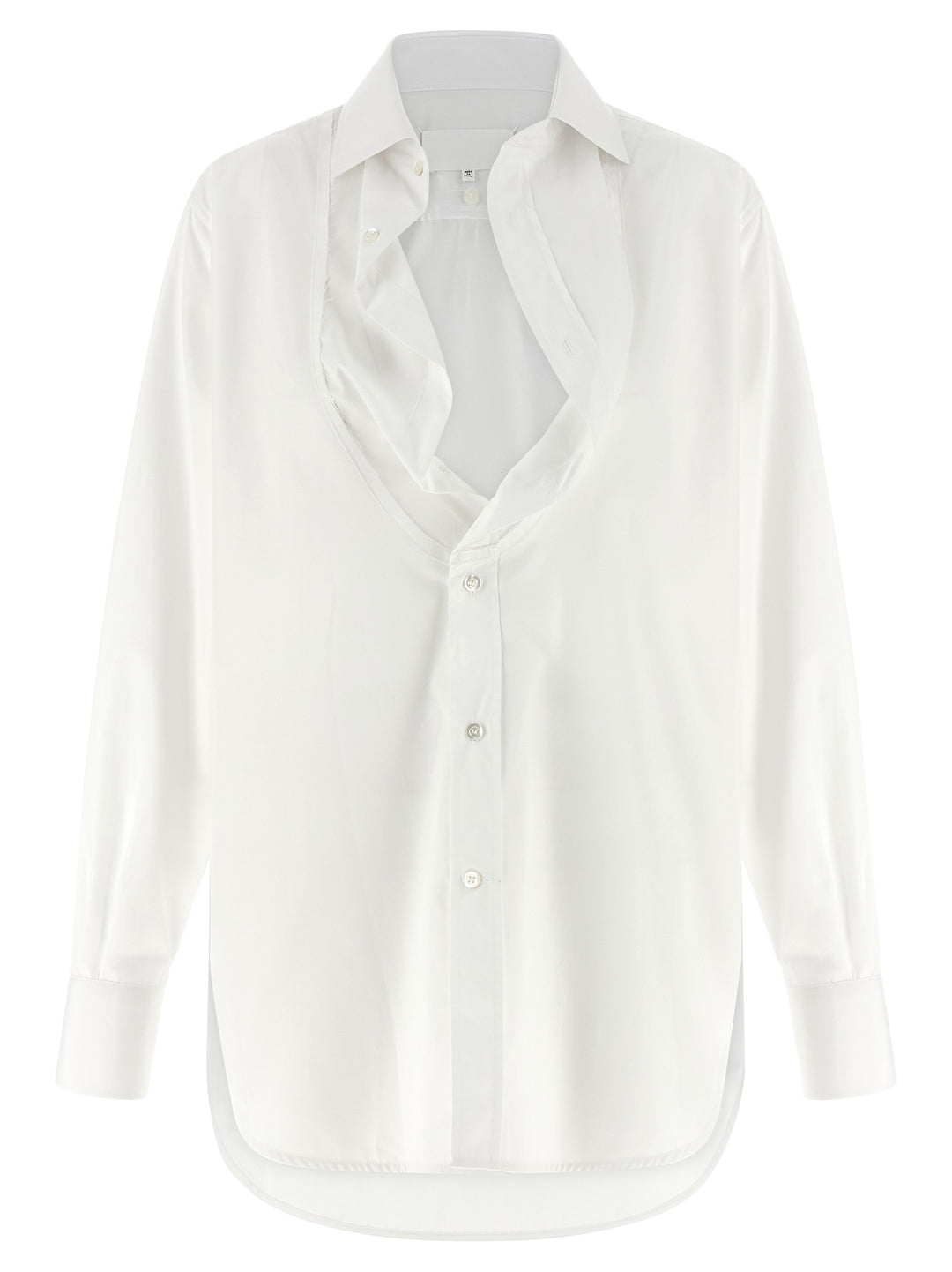 Maison Margiela Poplin Shirt Shirt and Blouse - White | 25d7c28d6738e845dbf76b9bd515ebb42b80cf25