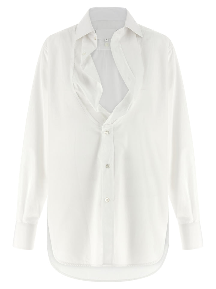 Maison Margiela Poplin Shirt Shirt and Blouse - White | 25d7c28d6738e845dbf76b9bd515ebb42b80cf25