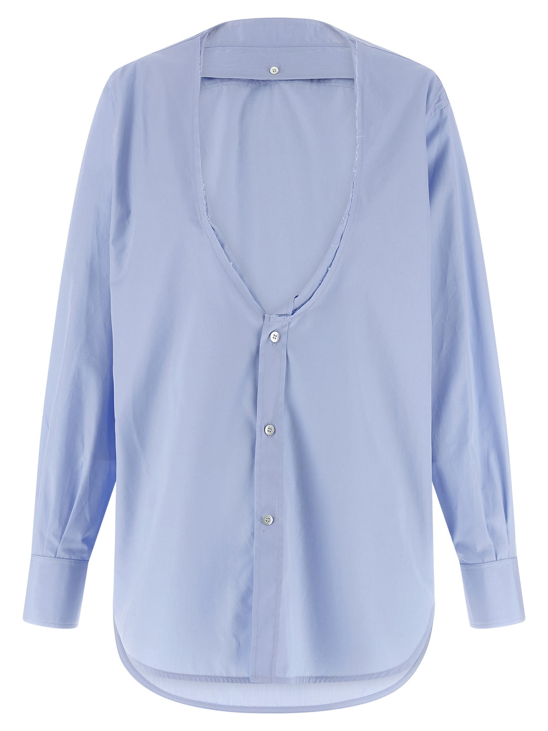 Maison Margiela Poplin Shirt Shirt and Blouse - Light Blue | 7f1225b50ea06421062ac94b92d27479e5b57265