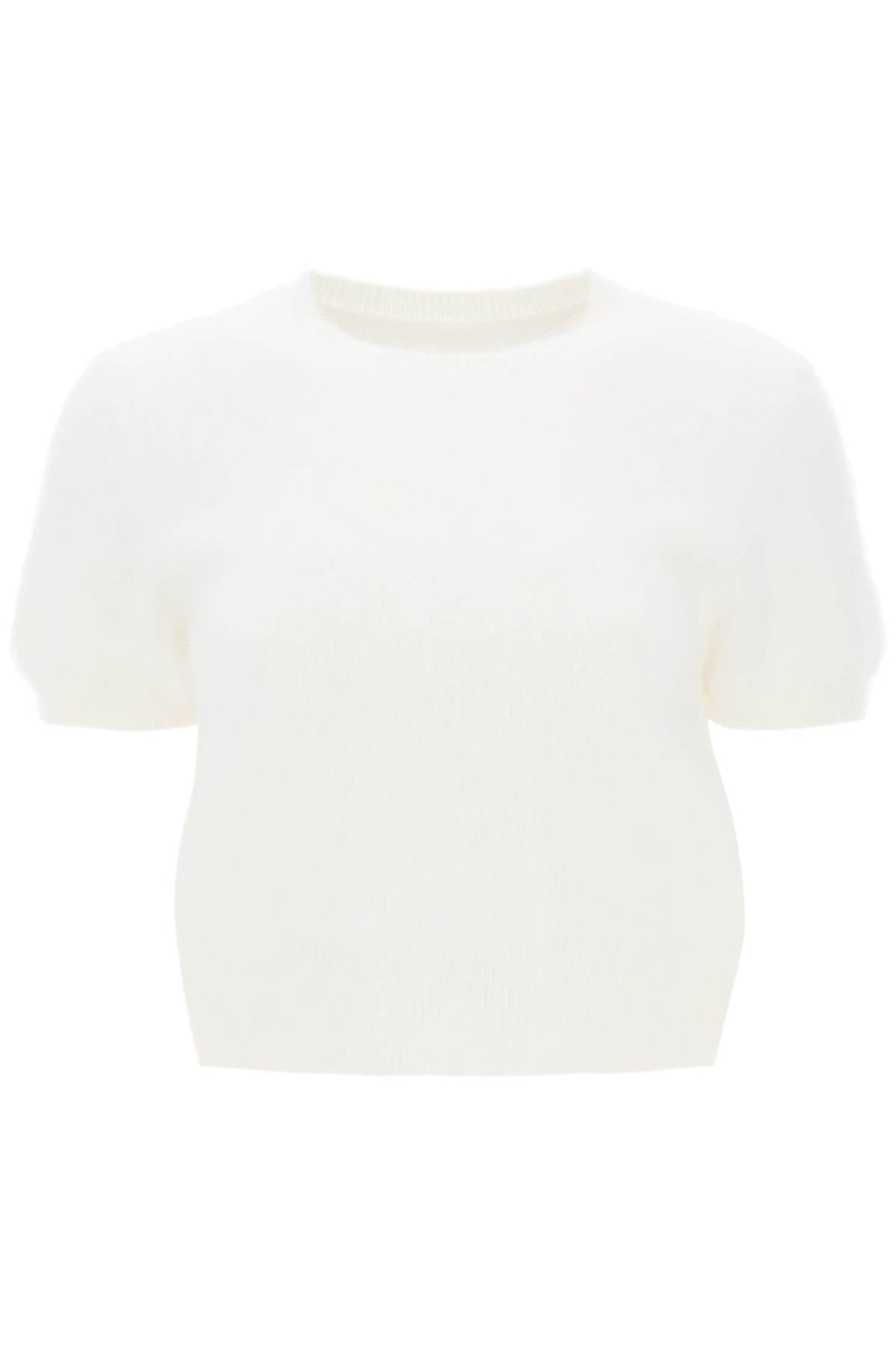 Angora Wool Short Sleeved Top