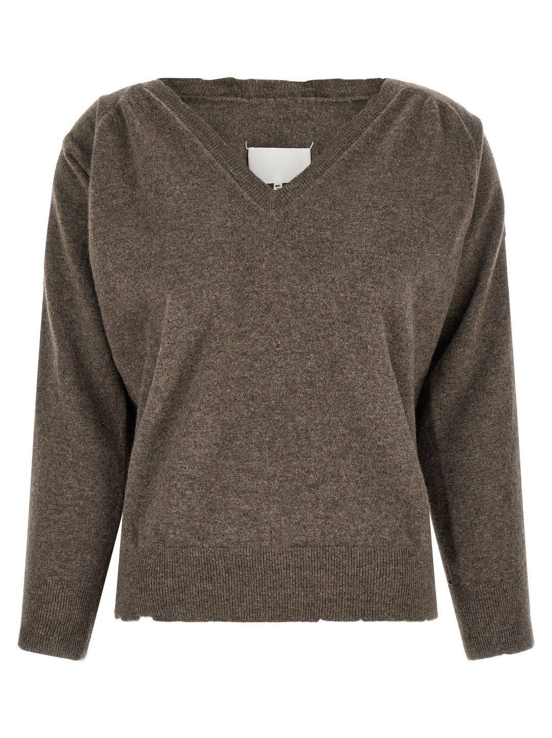 Maison Margiela Lived-In Jersey Sweaters and Cardigans - Brown | a04fcccf4a20178a3d0cd0196b52d2694aa461b8