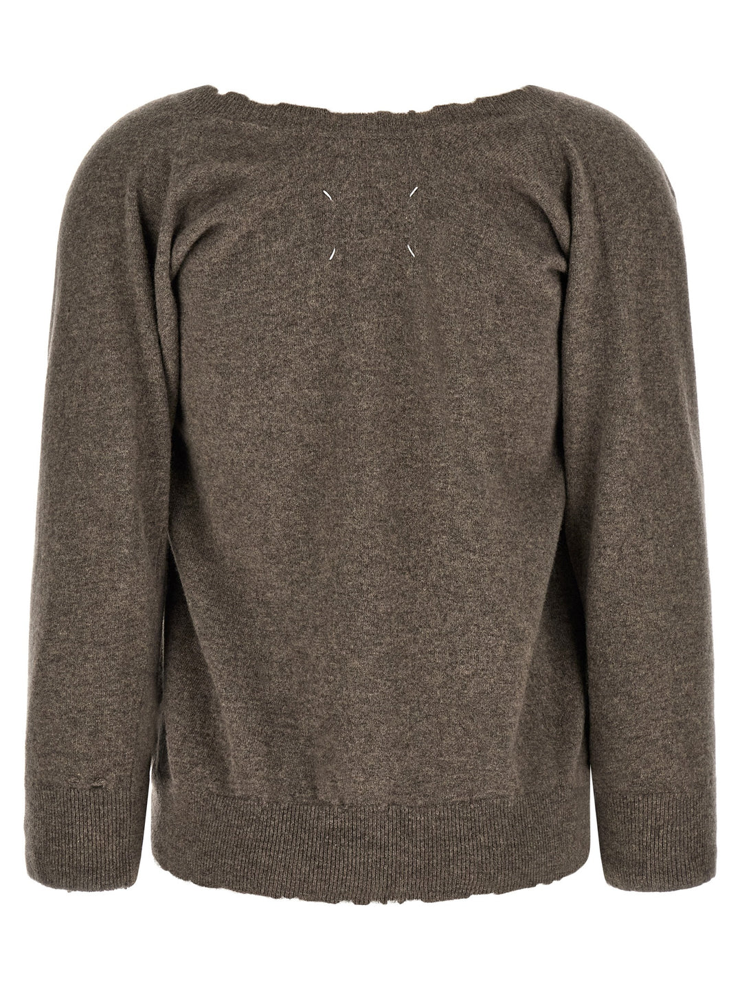 Maison Margiela Lived-In Jersey Sweaters and Cardigans - Brown | 1515db1602bcb13413b59272d871db10c94f82e0