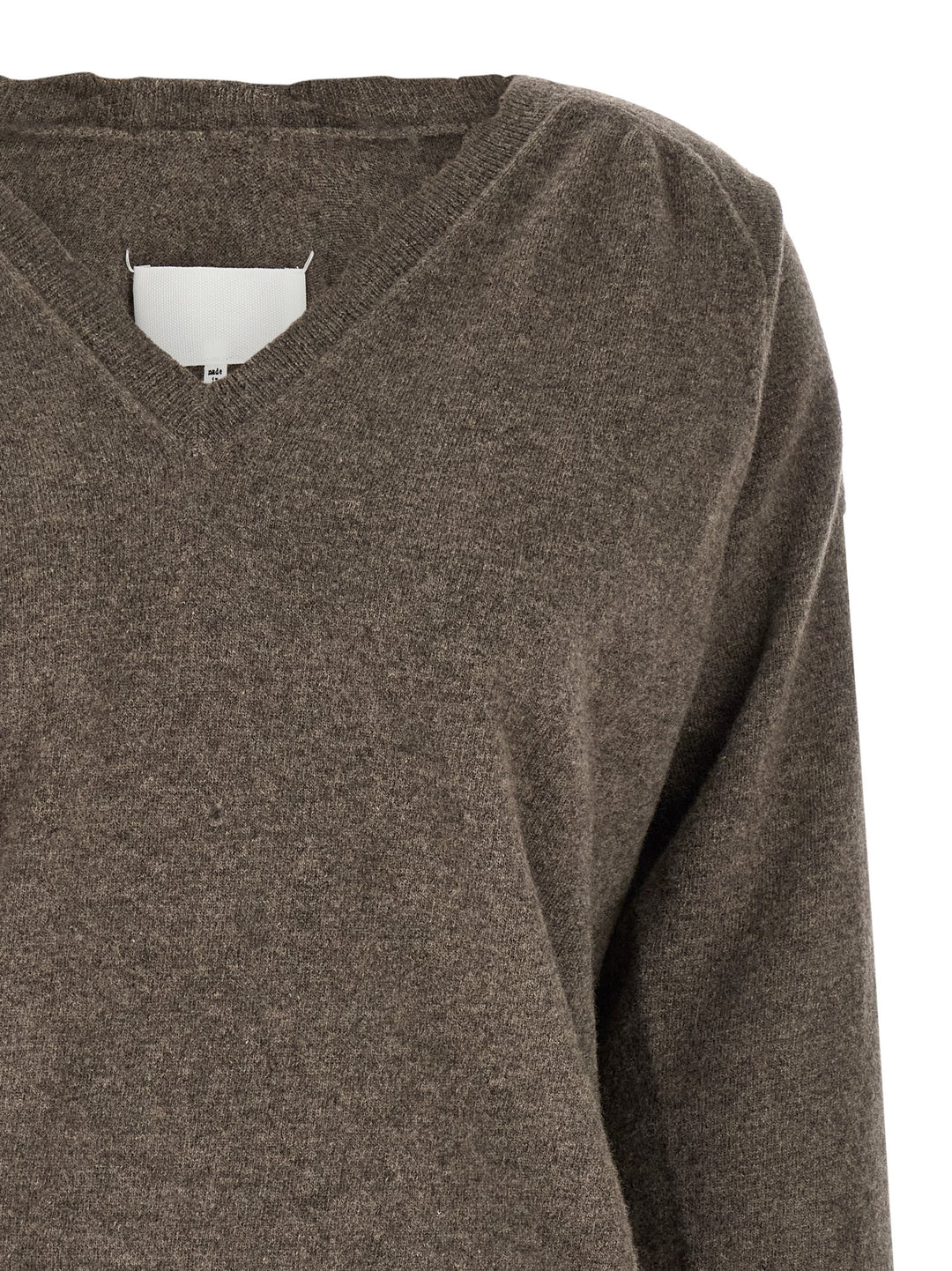 Maison Margiela Lived-In Jersey Sweaters and Cardigans - Brown | 60f3cb09e58fb59169711478e2ea5ad7c5ff0be3