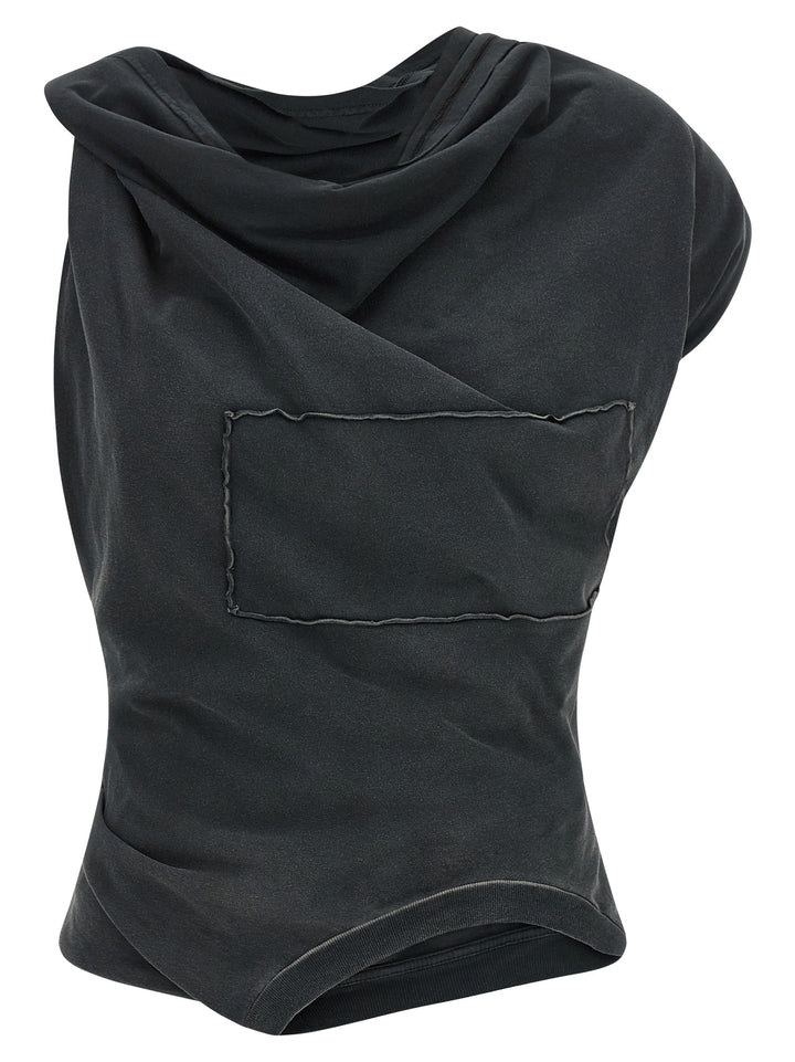 Maison Margiela Upside Down Top Tops - Gray | 4da20d953dffe4d2e858ee72b76752272094997c