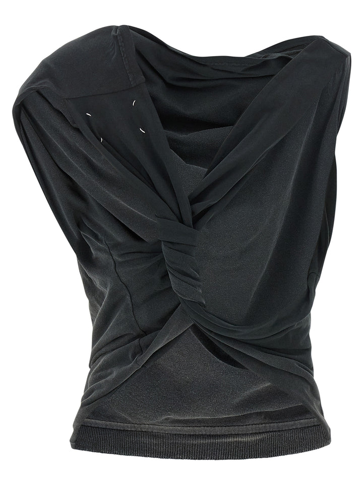 Maison Margiela Upside Down Top Tops - Gray | d8c1a48c254eaaeaaf4f68e3e6dfedf75af57d75