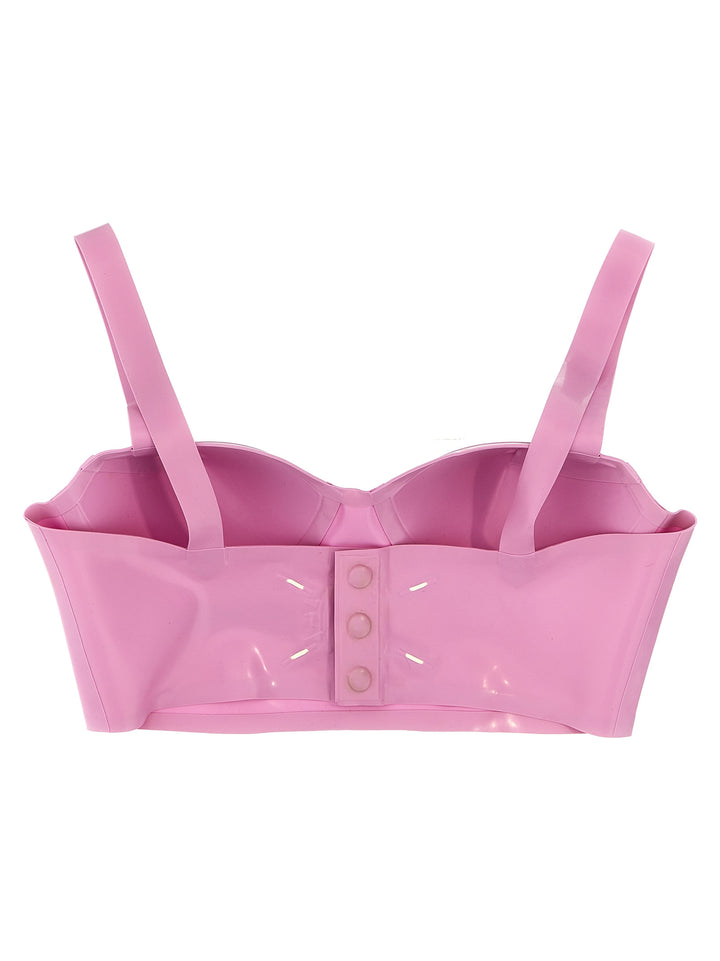 Latex Bra Underwear, Body Pink