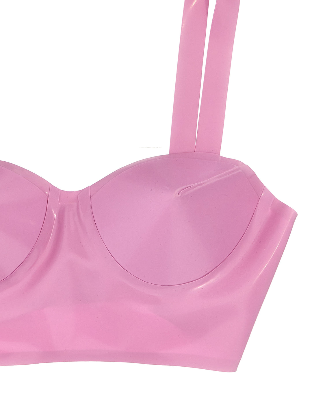 Latex Bra Underwear, Body Pink