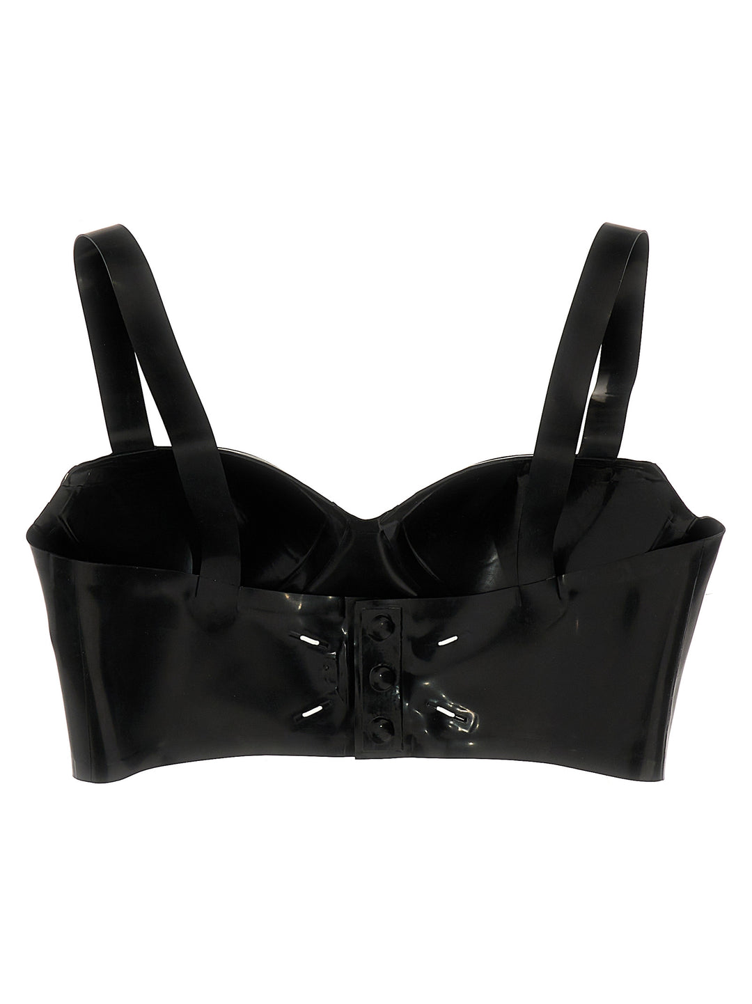 Latex Bra Underwear, Body Black