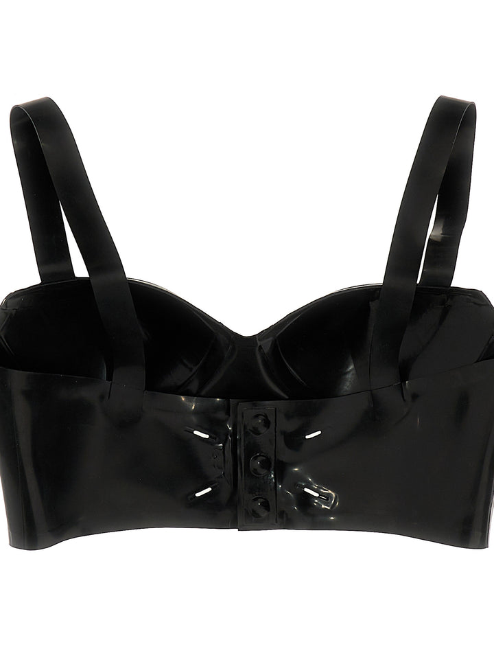 Latex Bra Underwear, Body Black