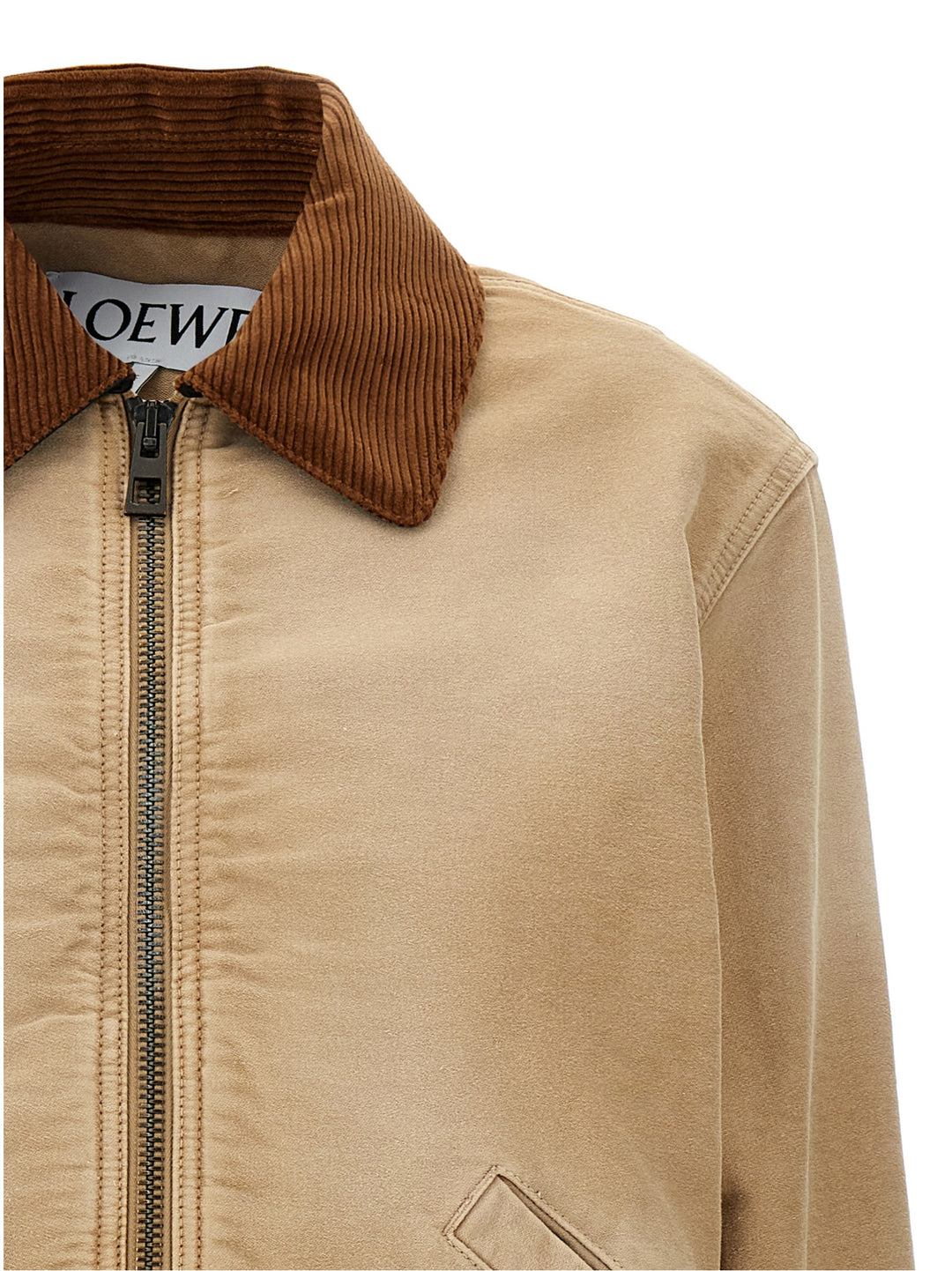 Satin Velvet Collar Jacket Casual Jackets, Parka Beige