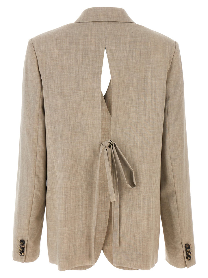 Tailored Blazer With Back Lace Blazer And Suits Beige