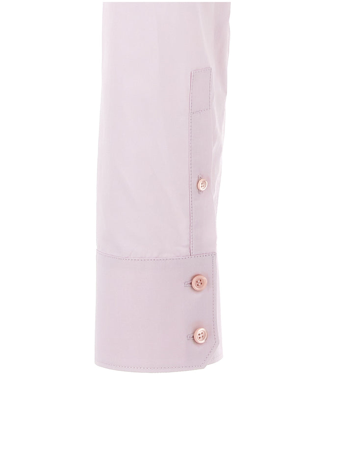 Cropped Elastic Logo Shirt Shirt, Blouse Pink