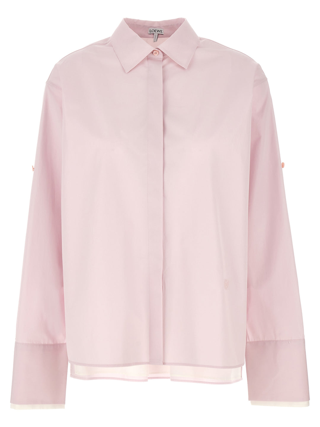 Turn-Up Shirt, Blouse Pink