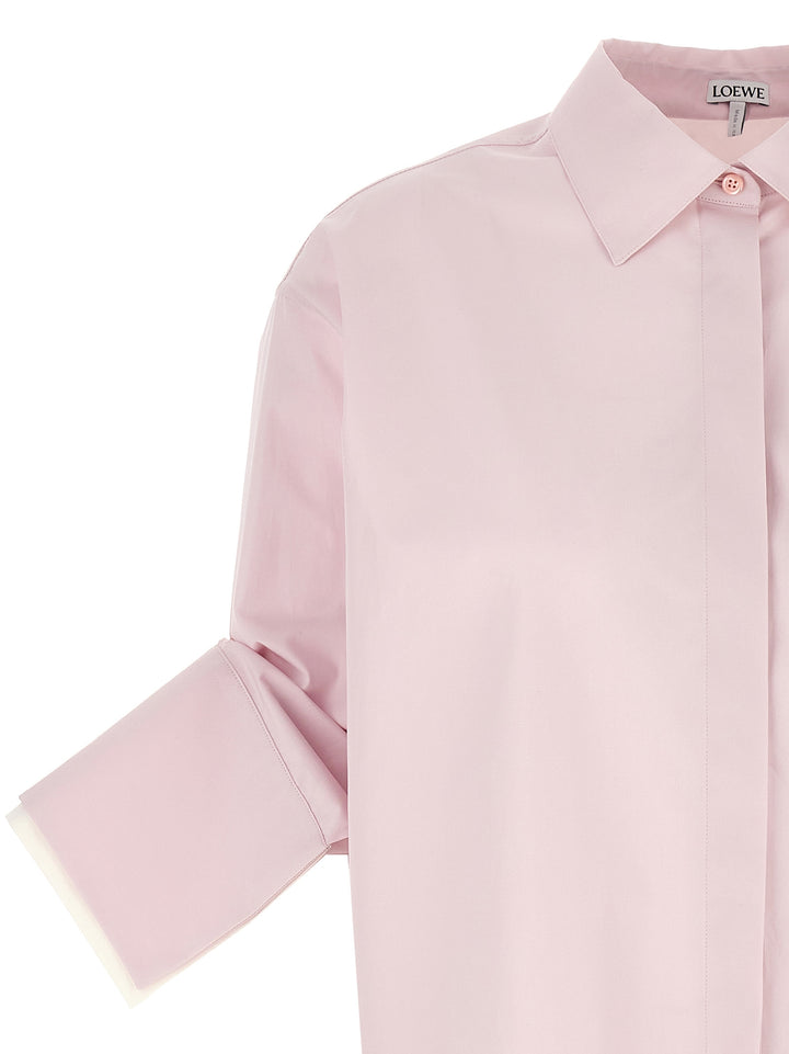 Turn-Up Shirt, Blouse Pink