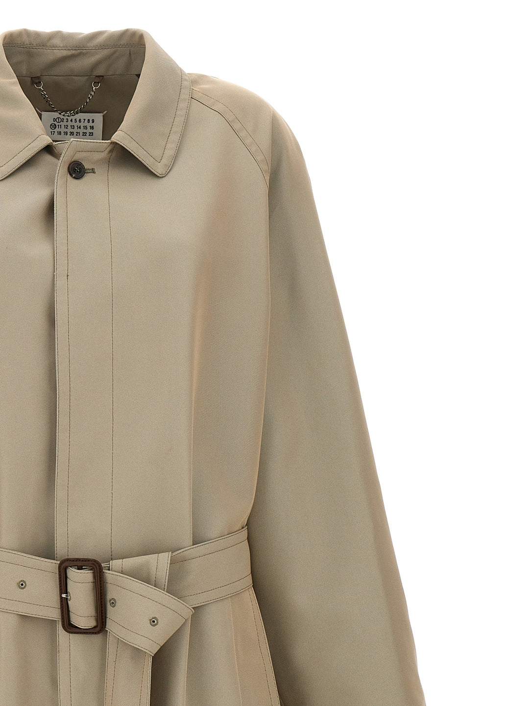 Long Single-Breasted Trench Coat Coats, Trench Coats Beige