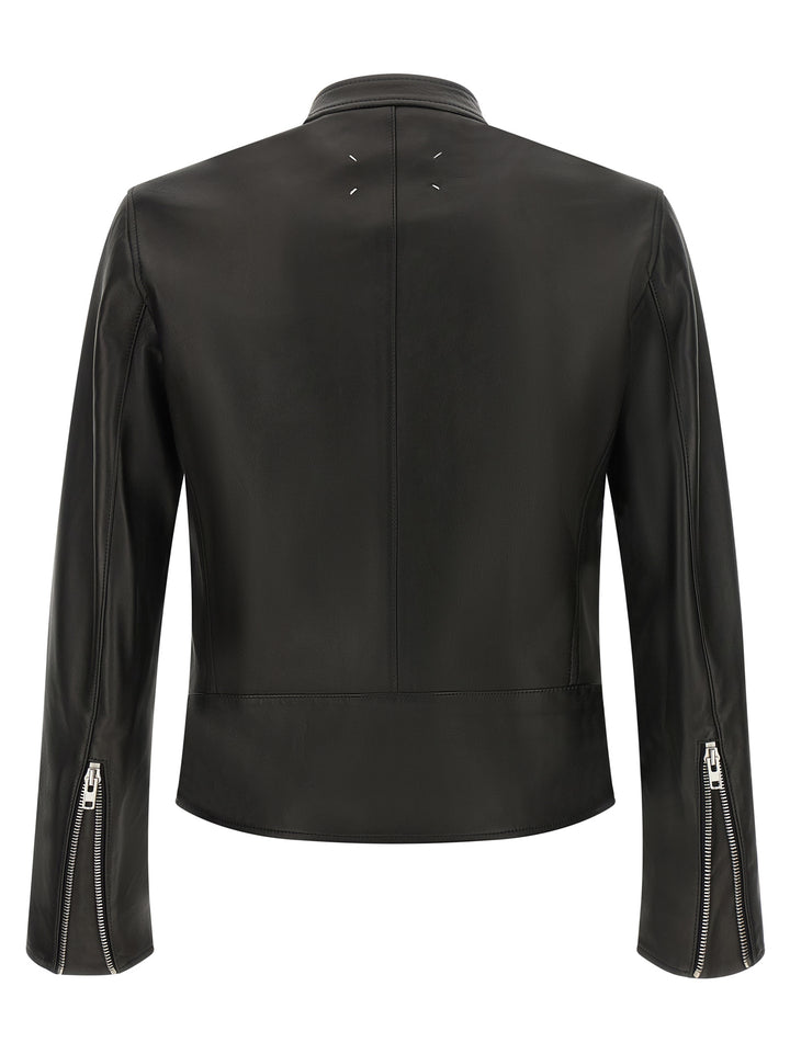 Maison Margiela 5-Zip Puffer Jackets - Black | 2a19cb2cc88151a260d0c31c1e265698ad6cfa4a
