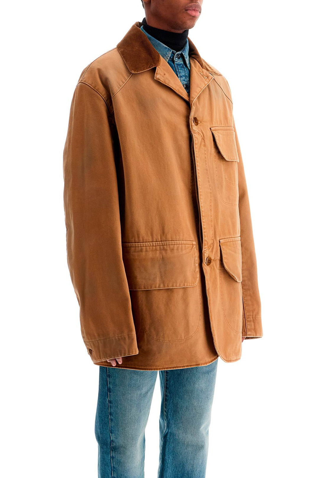 Canvas Overcoat Jacket For Men