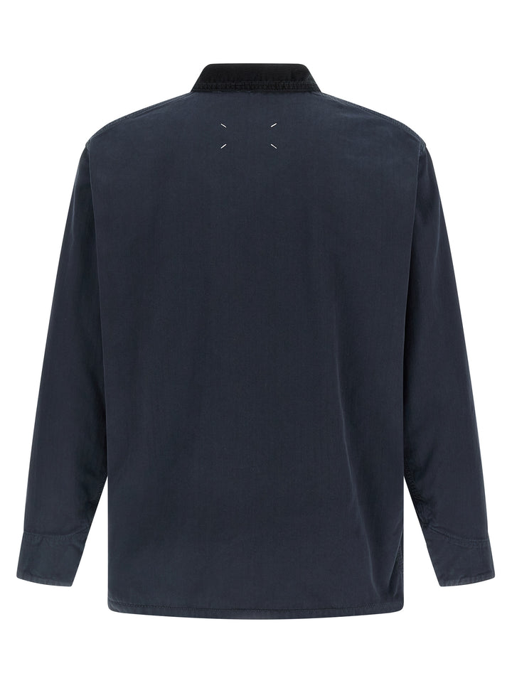 Maison Margiela Herringbone Jacket Puffer Jackets - Blue | 1c056e55d108da13555032e90d5619257f0ec8ab
