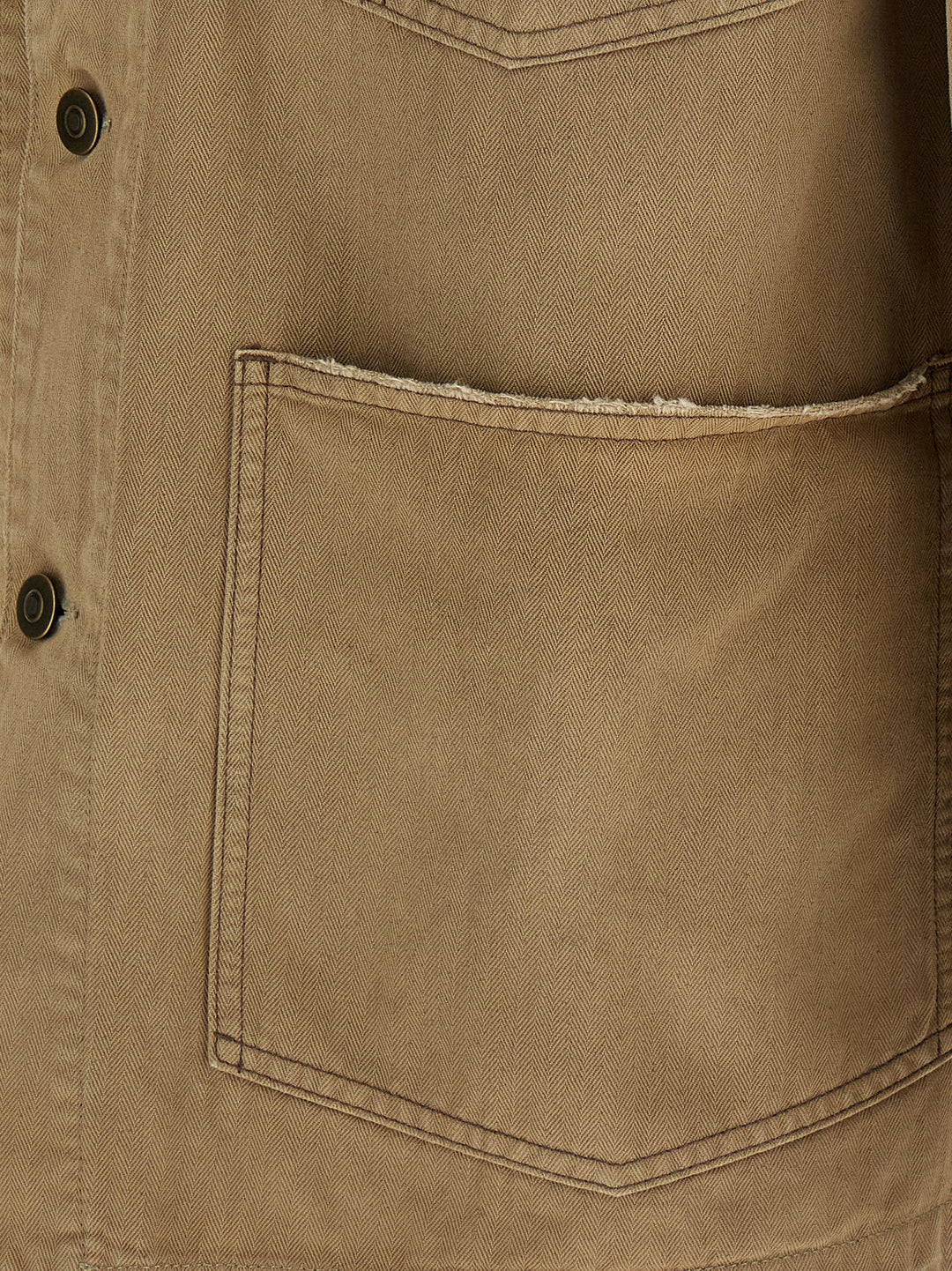 Maison Margiela Herringbone Jacket Puffer Jackets - Beige | 3a799a7d01845698b3c0f08de5e1b4c090e3172c