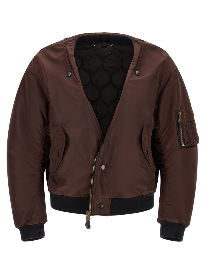 Maison Margiela Reversible Bomber Jacket Puffer Jackets - Multicolor | 60674b7fa530102a975823e312d161a6036fb791
