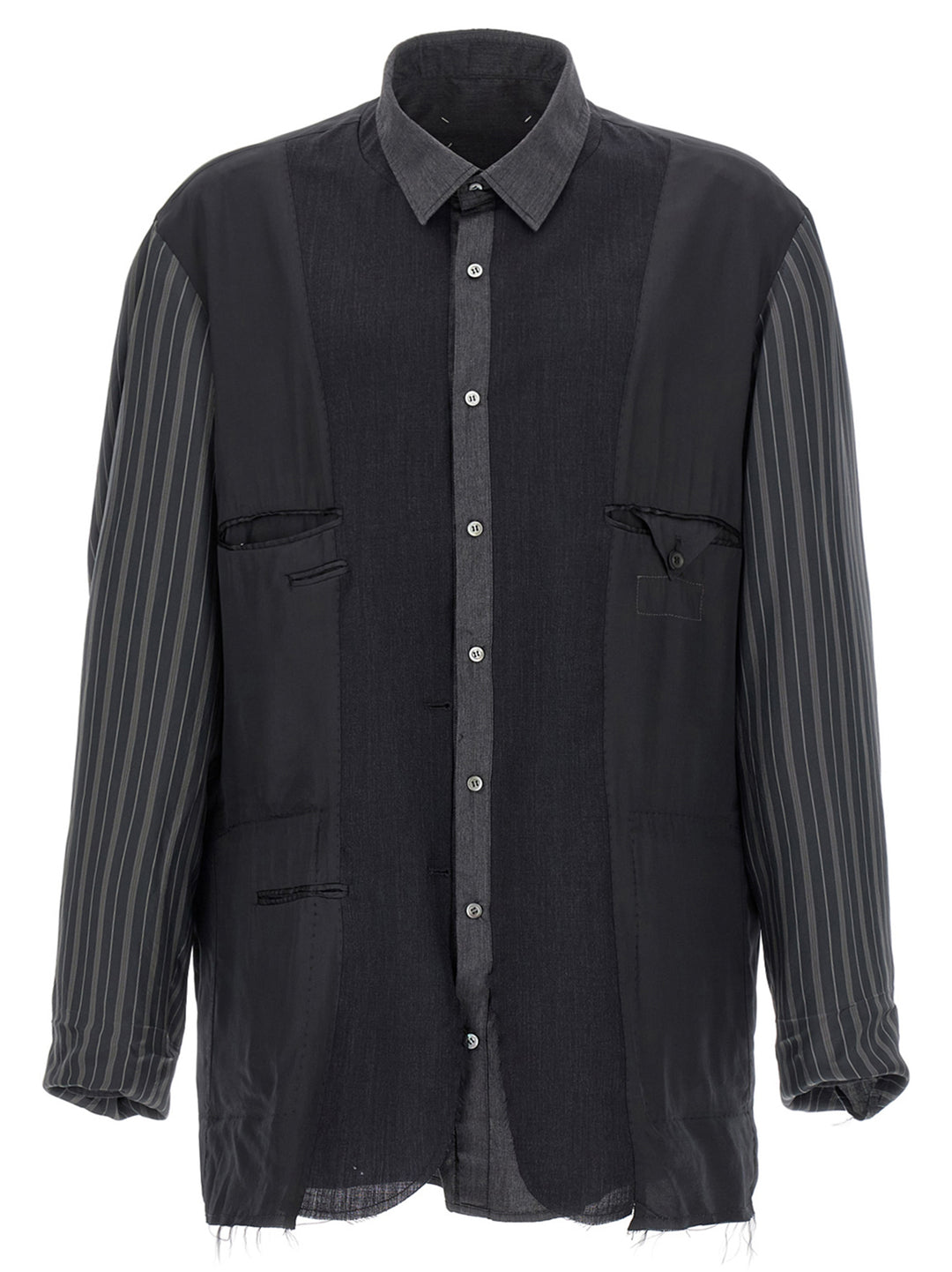 Maison Margiela Patchwork Reversible Jacket Puffer Jackets - Gray | f4d2365672ebba1d561f402fb7118f277652633c