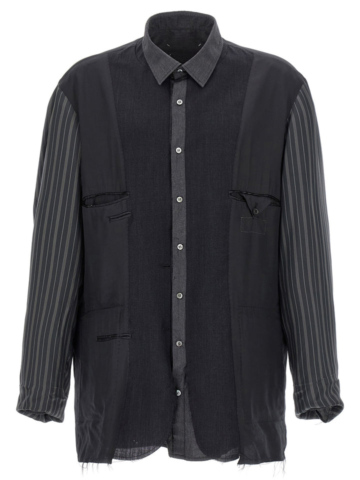 Maison Margiela Patchwork Reversible Jacket Puffer Jackets - Gray | f4d2365672ebba1d561f402fb7118f277652633c