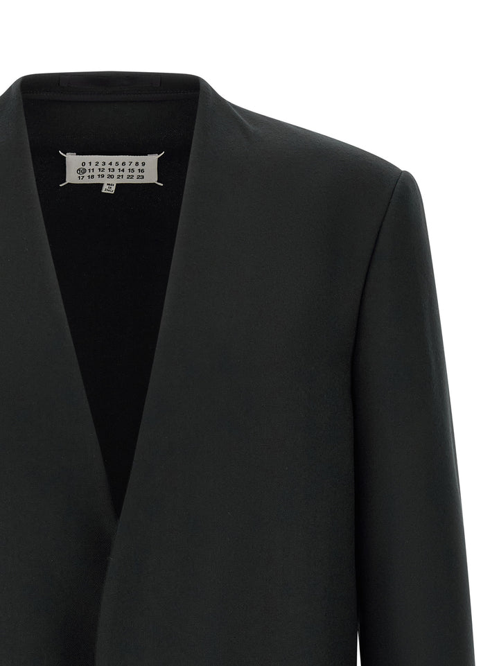 Maison Margiela Minimal Blazer - Black | b9dd06a8bef741e4abd570a9d7b1a5a69a601aef