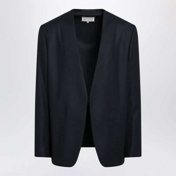 Minimal Navy Virgin Wool Jacket