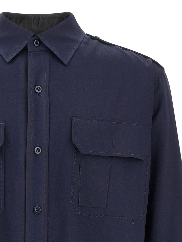 Maison Margiela Pressed To Death Shirt and Blouse - Blue | d8d389f56b030b29914502d5d45c5f0b6ad5ebd4