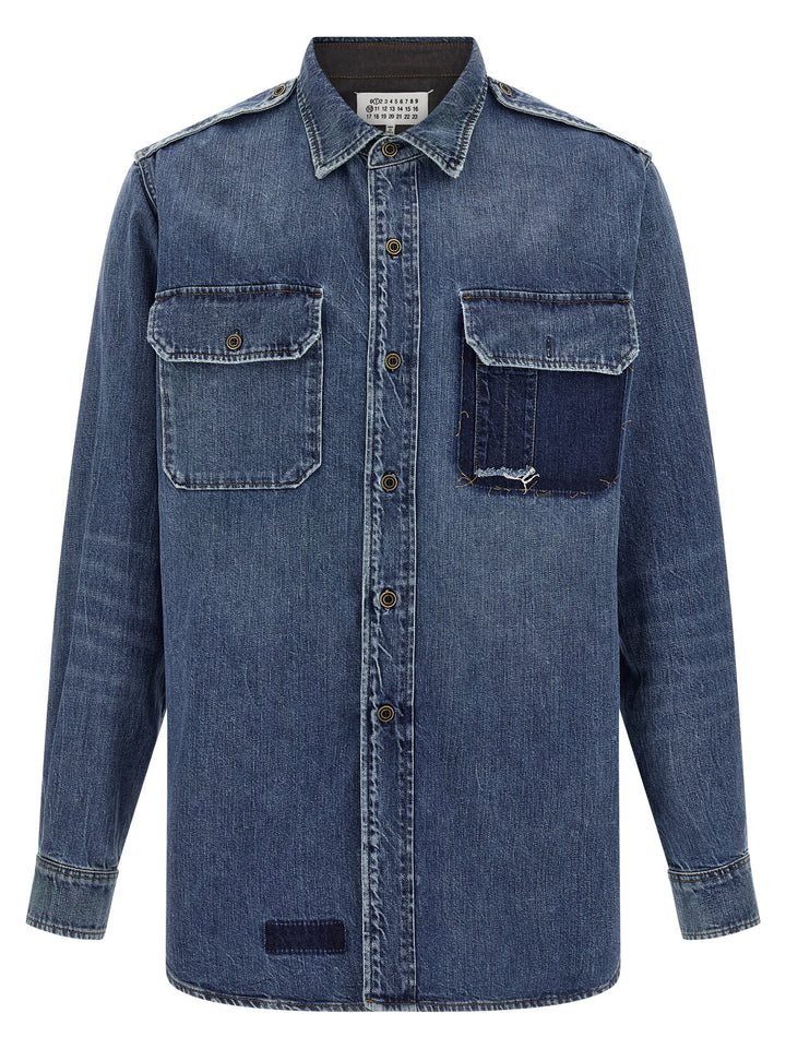 Maison Margiela Denim Shirt Shirt and Blouse - Blue | 2ff6651c0c40409481ff5e80b0a7f8c87dcde13e