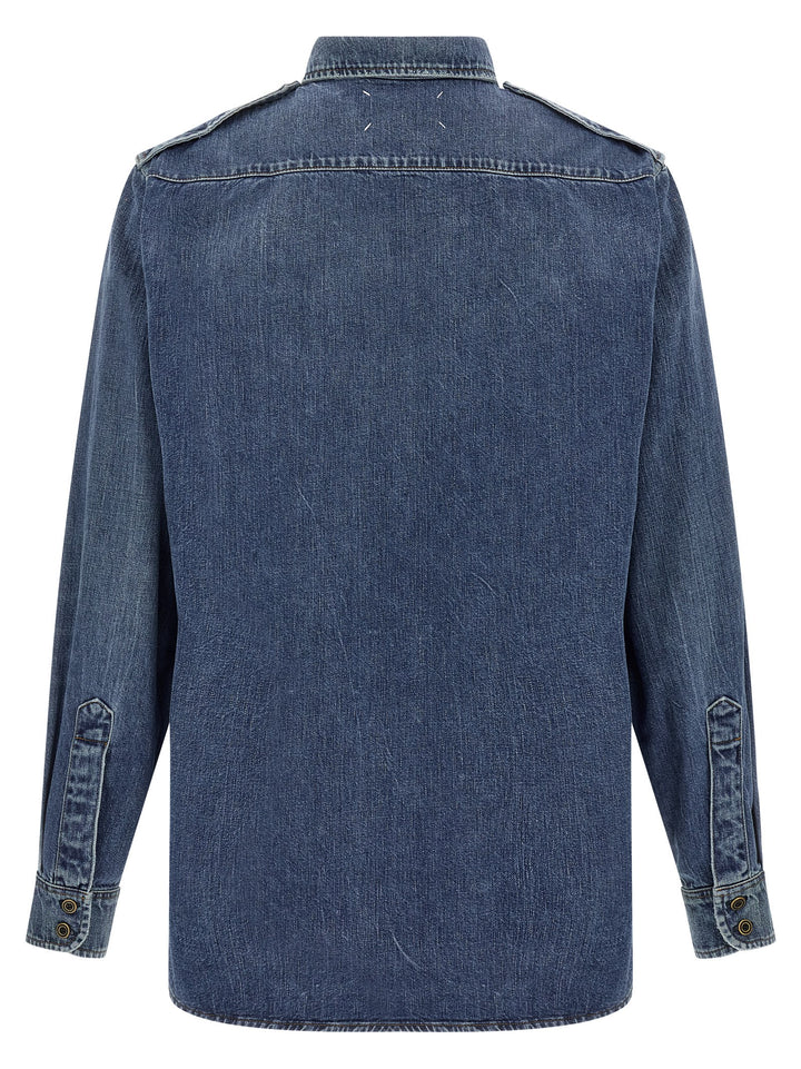 Maison Margiela Denim Shirt Shirt and Blouse - Blue | 9041b9773af0de997f979423a5981972397769bd