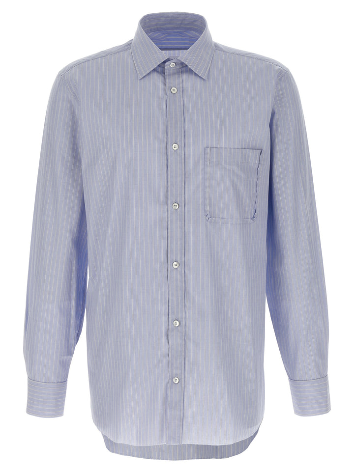 Maison Margiela Striped Shirt Shirt and Blouse - Light Blue | 19bf3c410b0a7865f22a825468b8828e403e4fcc