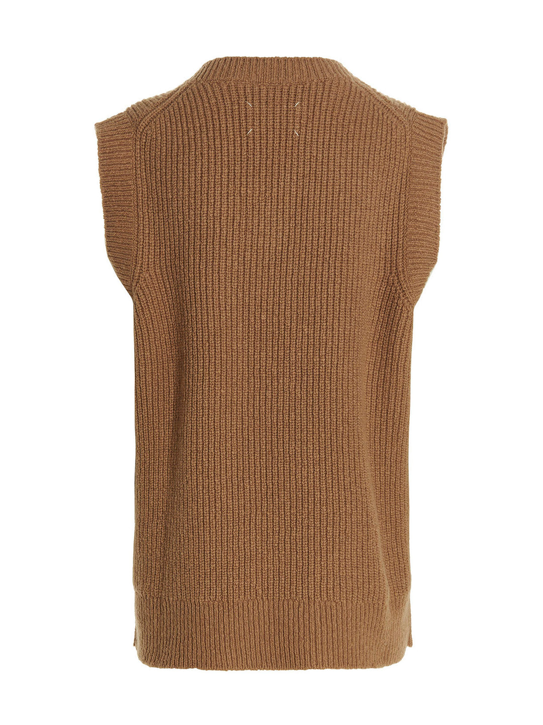 Maison Margiela V-Neck Vest Gilet - Beige | 01c369b36235c932d1ca1f2db9b88d6ecb5ae45b