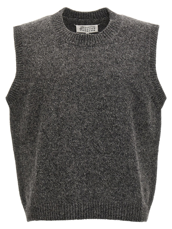 Wool Vest Gilet Gray