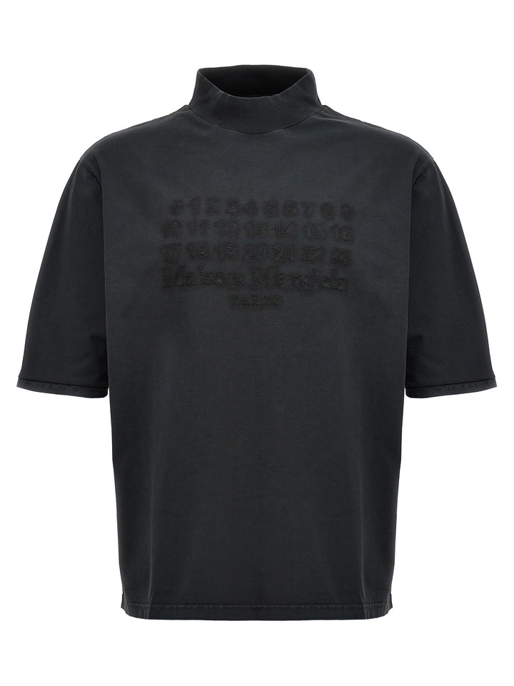 Logo Embroidery T-Shirt Gray