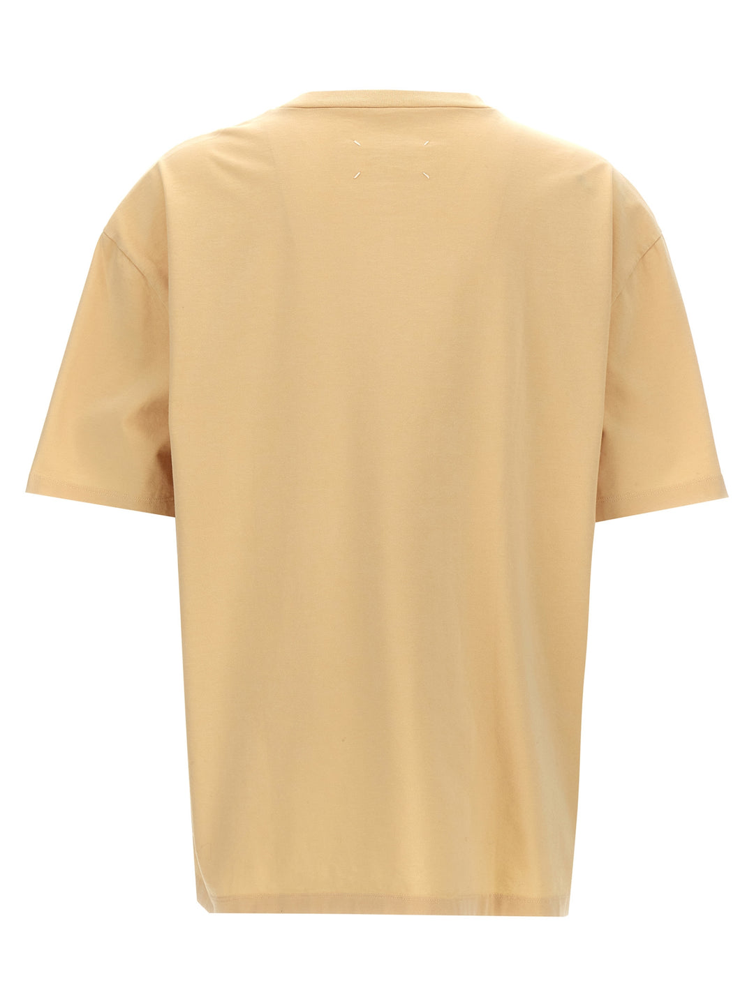 Logo Embroidery T-Shirt Beige