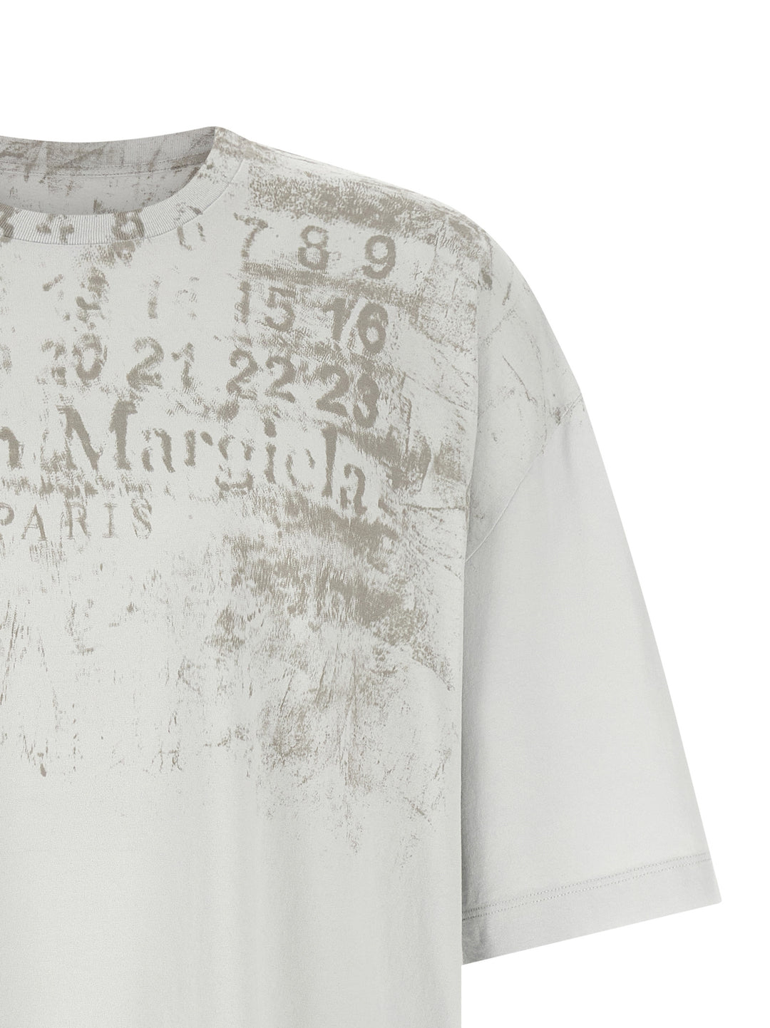 Maison Margiela Numeric T-shirt - Gray | fecc2b275e246fff081efac869d9d22ab1b23c19