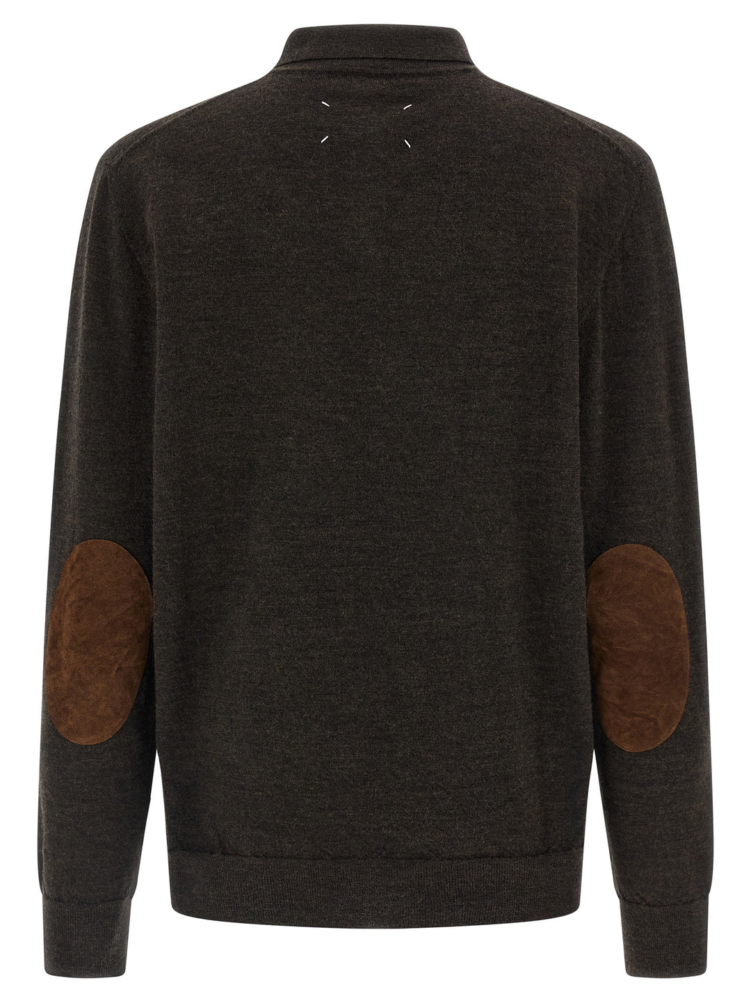 Maison Margiela Suede Patch  Shirt Polo - Brown | cedaf56fc0c51fa225ee67290f93e27c742acb2a