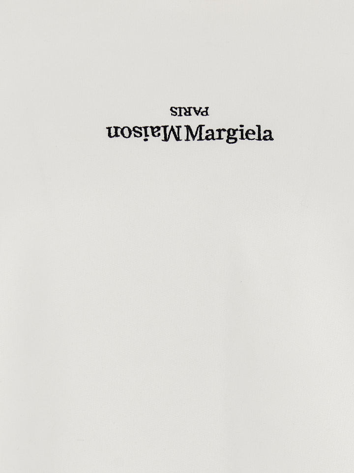 Maison Margiela Logo Hoodie Sweatshirt - White | 2f8095781b10eeef18bd568d23485161d7ced133