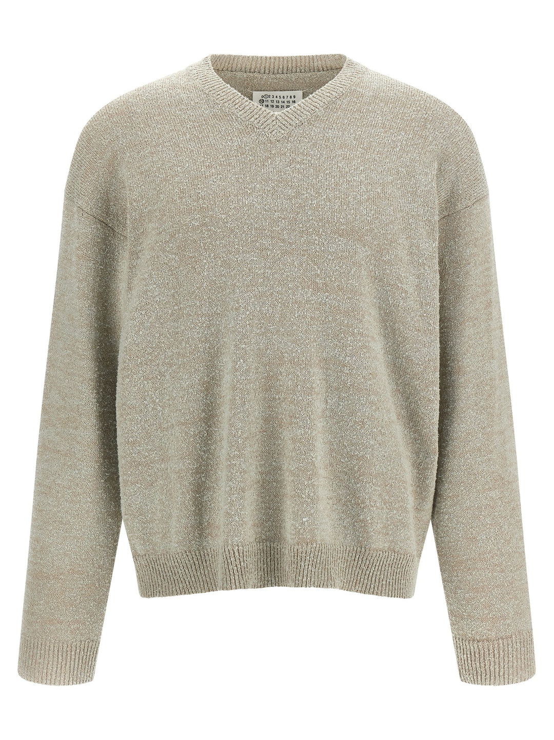 Maison Margiela Bouclé Sweater Sweaters and Cardigans - Beige | bcafc912a7e0dd4bd4cc1edb401714019ad4ee78