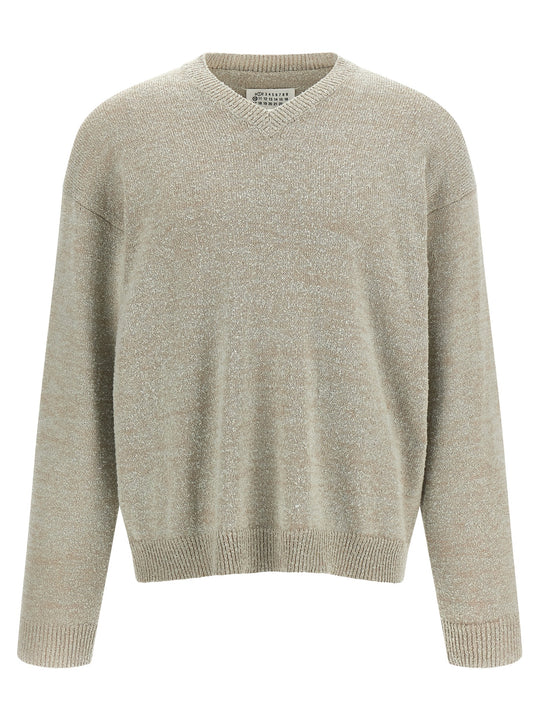 Bouclé Sweater Sweaters And Cardigans Beige