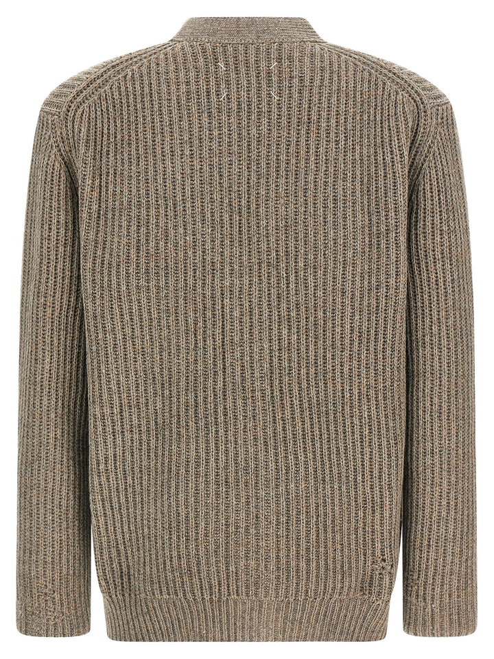 Maison Margiela Wool Cardigan Sweaters and Cardigans - Beige | 924af08a67e8f74b5da4d9f374c79bd4b181dabd