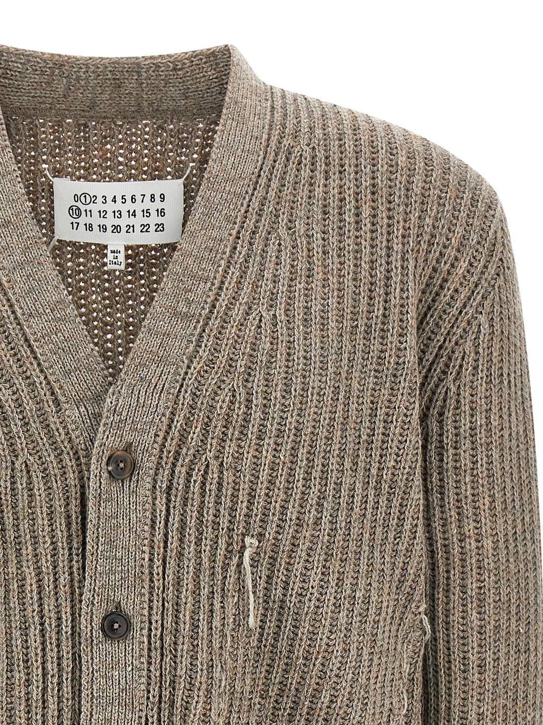 Maison Margiela Wool Cardigan Sweaters and Cardigans - Beige | 37bedc7f94adeb149e3d26b88ad664c257e048cc