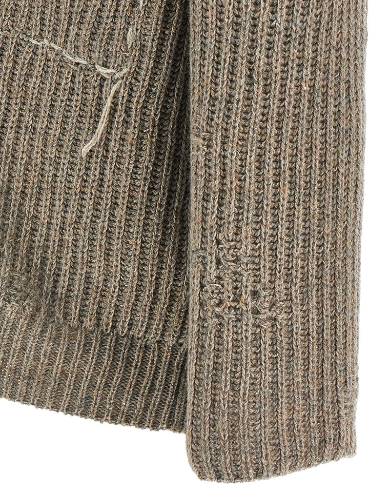 Maison Margiela Wool Cardigan Sweaters and Cardigans - Beige | 2325d143c46b13c9d989914dc8b39a39633b88bb