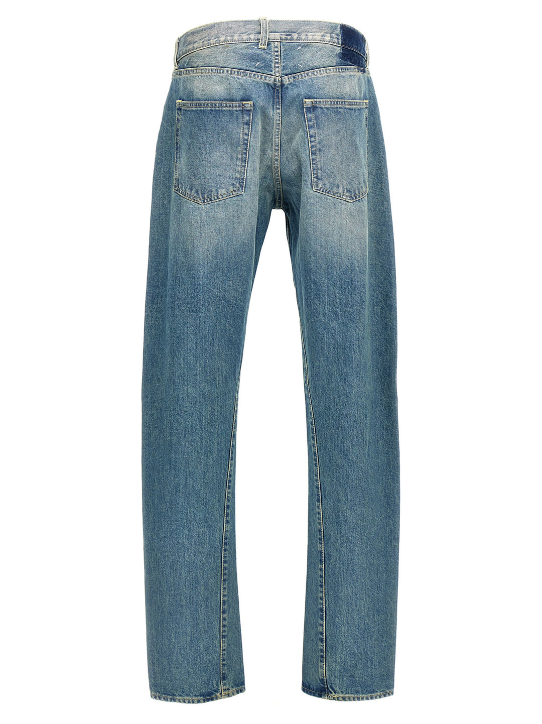 Washed Denim Jeans Blue