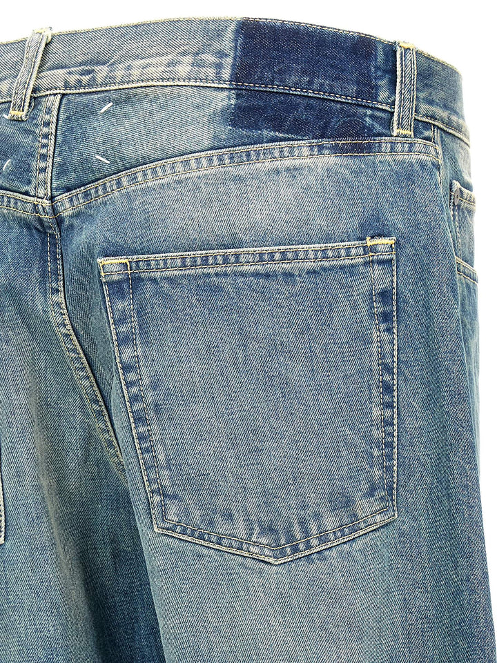 Washed Denim Jeans Blue