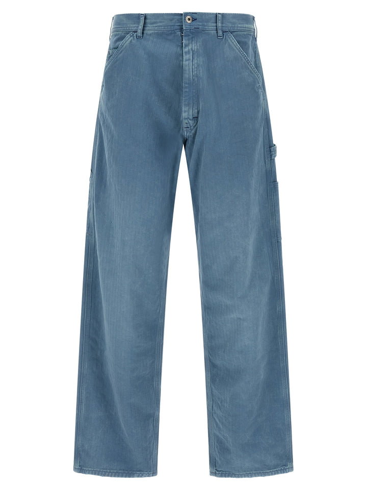 Maison Margiela Herringbone Jeans - Light Blue | 95f2743b1f799a668674f6ab6f50ad9837378b6d